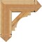 Ekena Millwork Merced Arts and Crafts Rough Sawn Bracket w/ Offset Brace, Western Red Cedar, 8"W x 22"D x 22"H BKT0806X22X22MRC03RWR - alternate 2